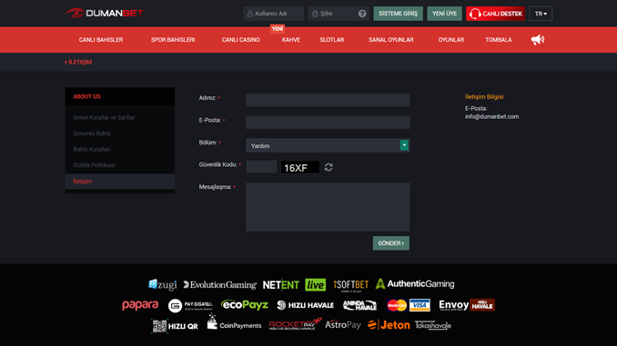dumanbet şikayet konuları